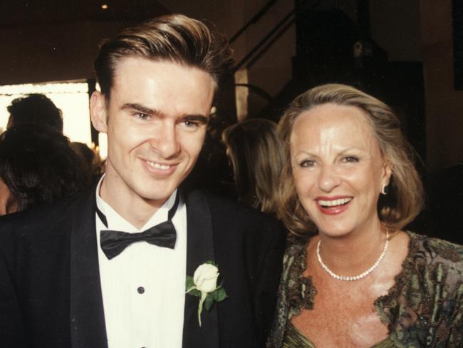 Matthew Wales on his wedding day with mother Margaret Wales-King.