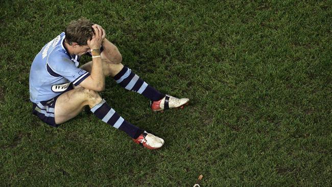 Brett Hodgson comes to terms with the 2006 loss in Melbourne. Picture: Getty Images