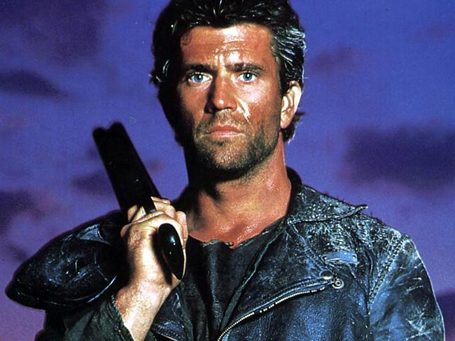 Actor Mel Gibson in scene from film 