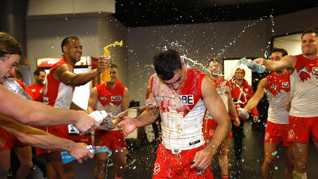 Sydney’s Caiden Cleary was hit with a suspended fine and a ban by the AFL. Picture: Phil Hillyard