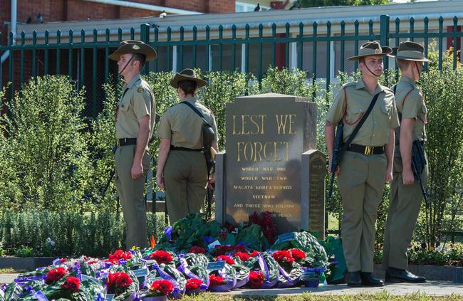 The restored WWI memorial at Memorial Oval, in honour of the 31 young men from Bankstown at Chapel Rd South.