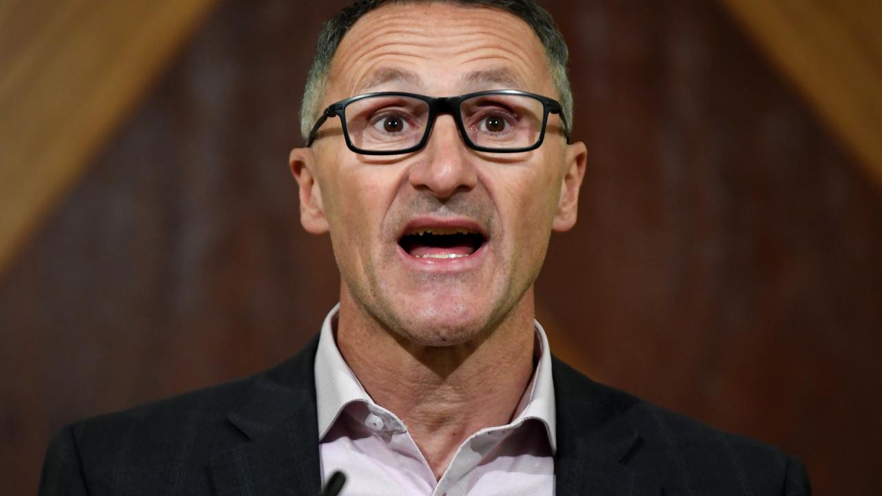 Australian Greens leader Richard Di Natale says legalisation is about taking the power out of the hands of criminals. Picture: AAP Image/James Ross