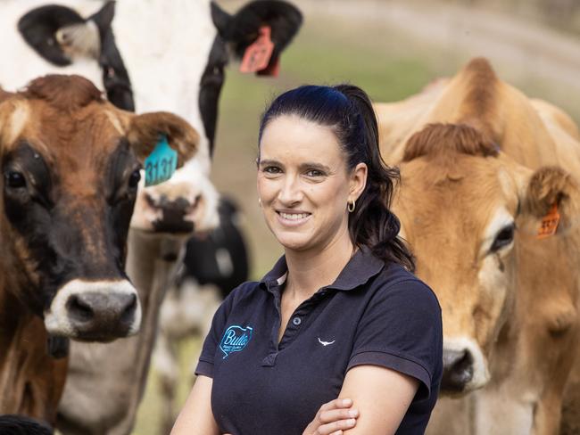 DAIRY:  Steph Goode from Poowong NorthGippsland farmer Steph Goode was recently awarded the Emerging Master Breeders award by Jersey Australia.