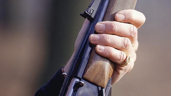 Generic image of barrels of a sawn-off shotgun pointing at camera.