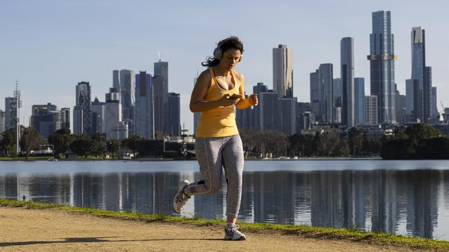 Victorians were allowed short periods of excerise during lockdowns. Picture: Getty