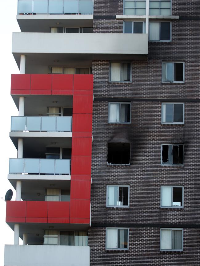 The fire started on the fifth floor trapping many at the Bankstown address.