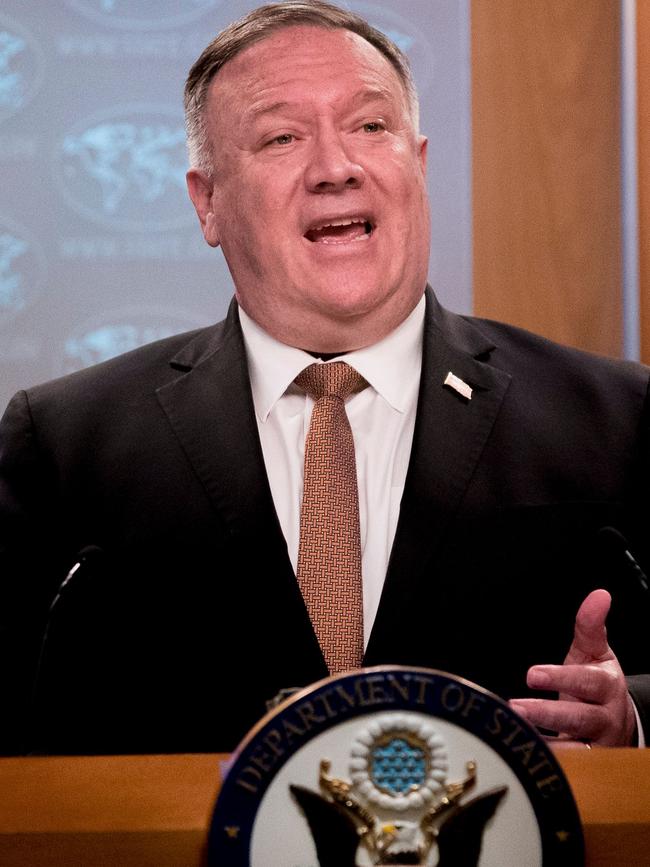 US Secretary of State Mike Pompeo. Picture: AFP