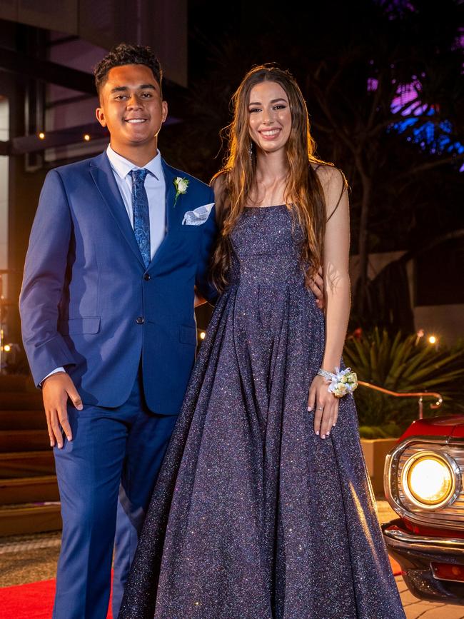 Caleb Flavell and Cassidy Muir. King's Christian College's 2020 Formal. Photo: Supplied