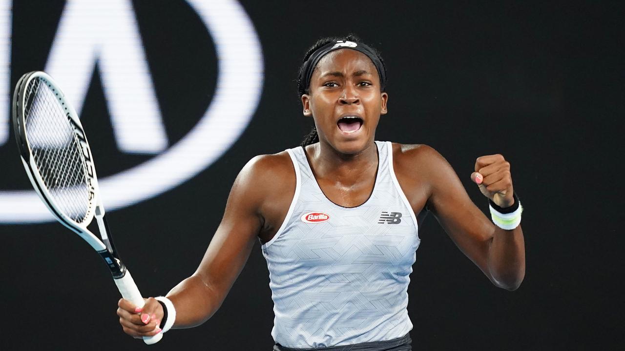 Coco Gauff of the USA defeated Venus Williams in round one.