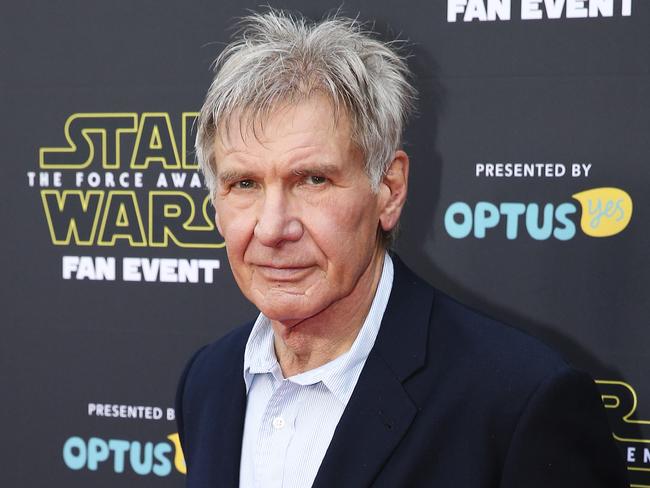 Harrison Ford at the celebration of Star Wars: The Force Awakens at The Sydney Opera House today. Picture: Justin Lloyd