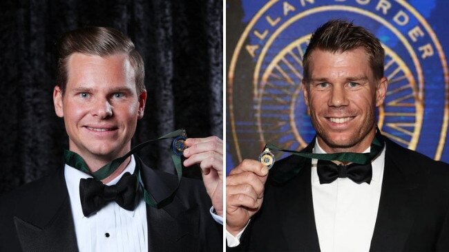 Both Steve Smith and David Warner will be missing from Monday night's Allan Border Medal count.