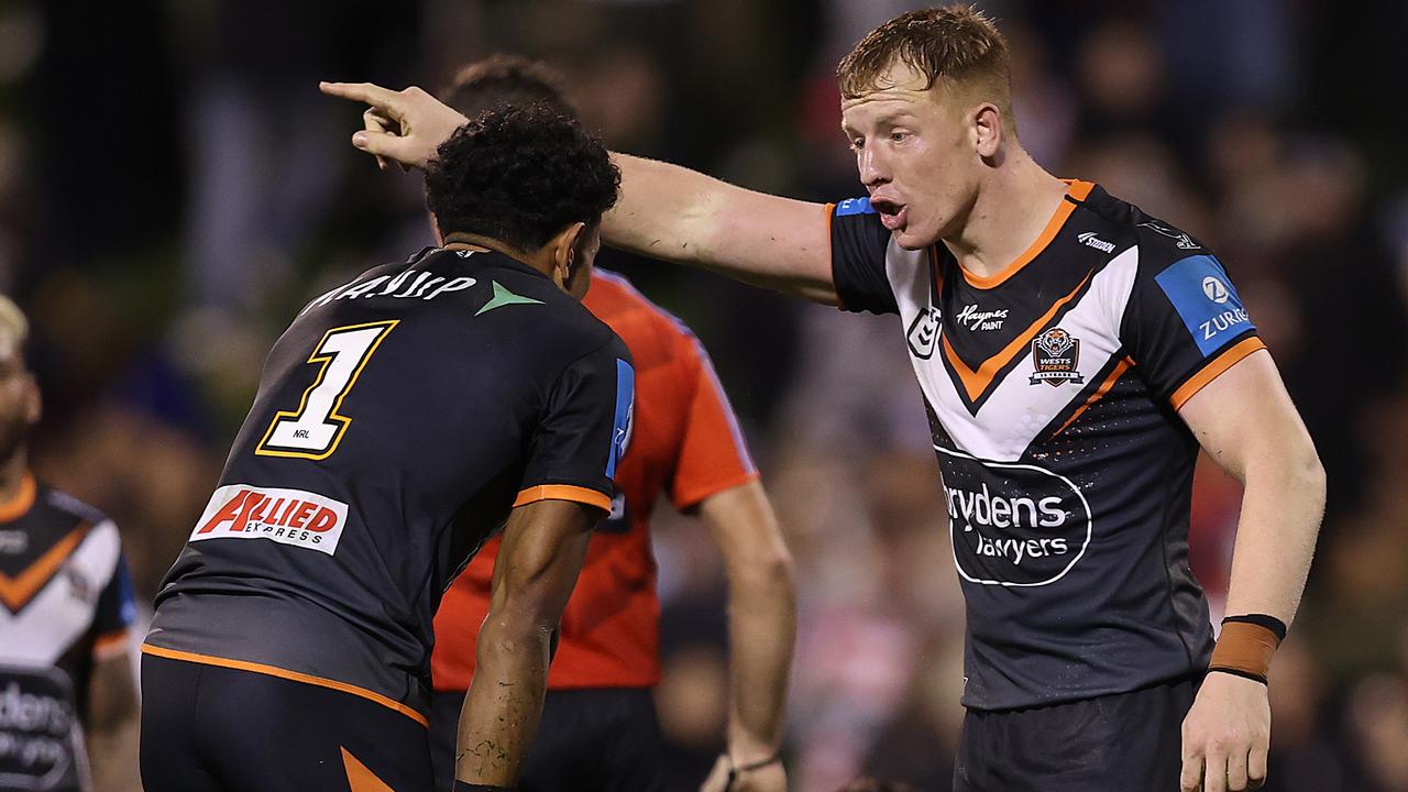 Alex Seyfarth has signed a new three-year deal with the Wests Tigers. Picture: Jason McCawley/Getty Images