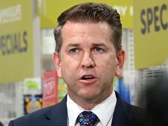 Deputy premier Jarrod BleijieDeputy premier Jarrod Bleijie with Tim Nicholls Minister for Health and Ambulance Services at Wholelife Pharmacy in West EndSaturday January 4, 2025. Picture, John Gass