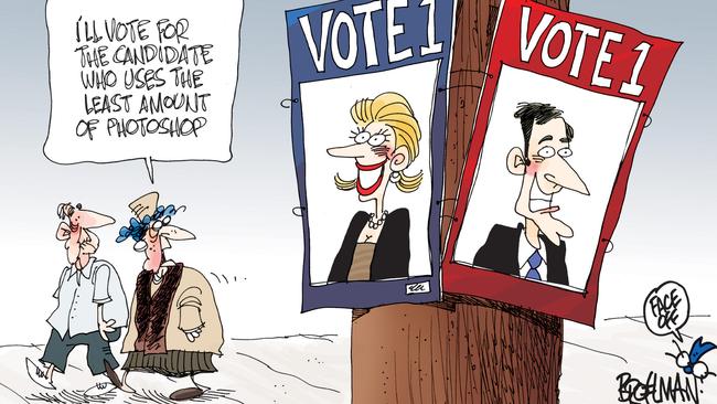 Cartoonist Peter Broelman's view on election posters.