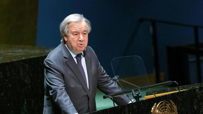 UN Secretary-General Antonio Guterres . Picture: AFP