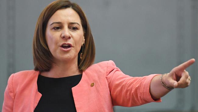 LNP Leader Deb Frecklington says oppositions must “jump up and down” when they see the Government ignoring the Fitzgerald principles. Picture: AAP/Dan Peled