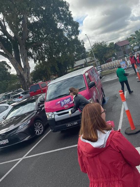 Independent candidate for Boothby Jo Dyer is accused of parking in a disabled parking bay. Picture: supplied