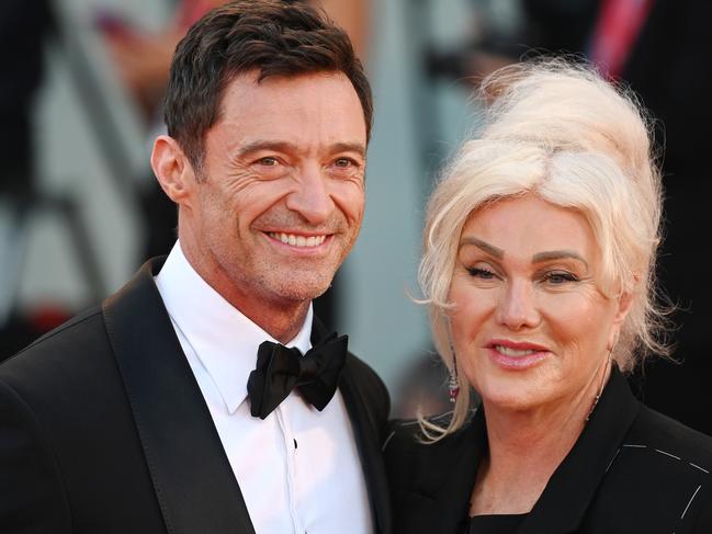 Hugh Jackman and Deborra-Lee Furness at the Venice International Film Festival in 2022. Picture: Kate Green/Getty