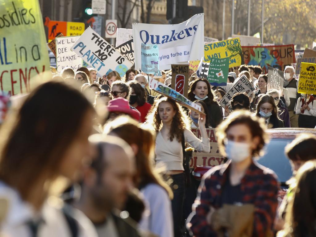 Mr Joyce thinks students should consider authoritarian threats to Ukraine and Taiwan before advocating for climate action. Melbourne, Victoria. Picture: NCA NewsWire / Daniel Pockett