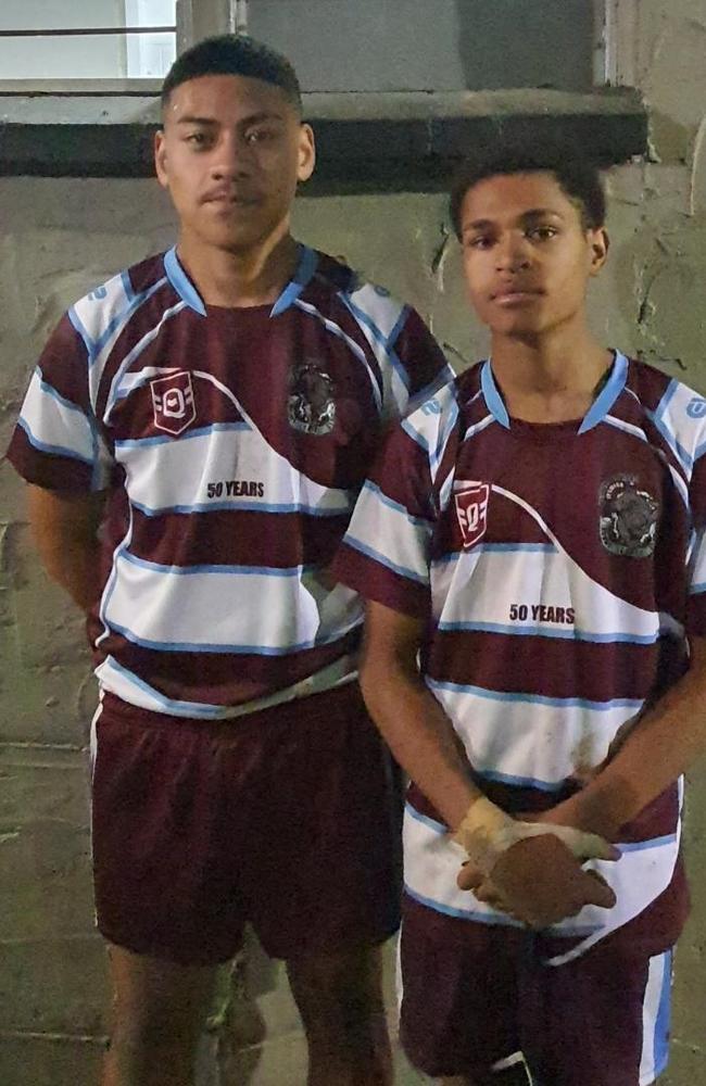 West End U17 development players Malaki Collins and Lucious Mack-Taurino