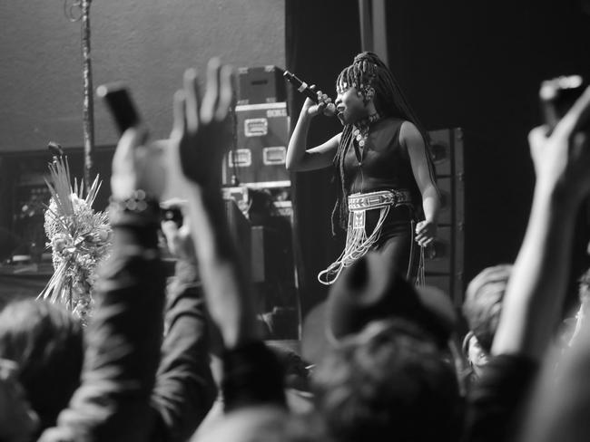 Sampa The Great performs at Dark Mofo's Night Mass at the Odeon Theatre. Picture: PATRICK GEE