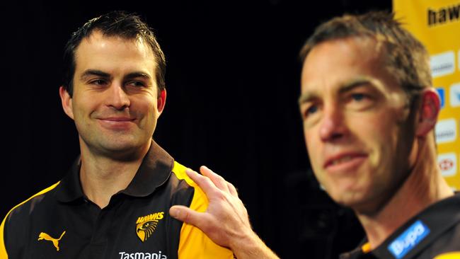 Alastair Clarkson wasn’t thrilled with Brian Lake’s start to life as a Hawk.