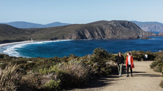 Lighthouse Bay at Bruny Island. Picture: Adam Gibson