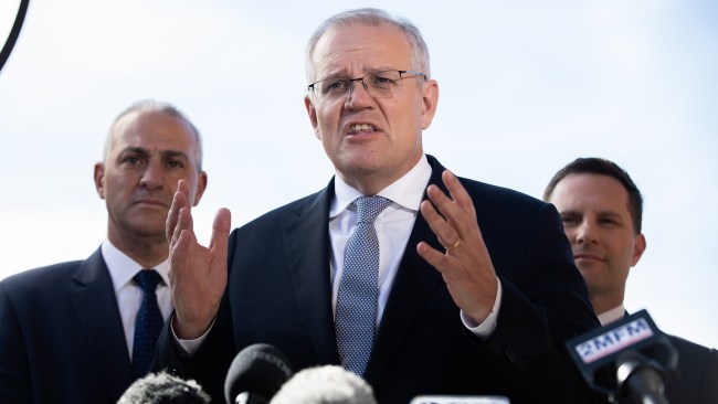 Prime Minister Scott Morrison used Labor's costings announcement to attack the Opposition on its economic credentials.  Picture: NCA / Jason Edwards