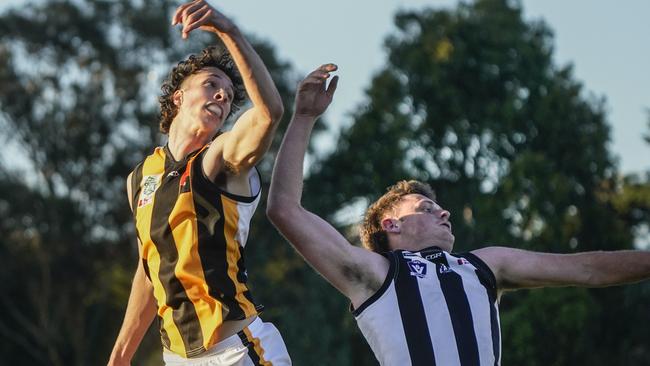 Outer East: Upwey Tecoma’s Tom Attalla and Hayden Dwyer of Narre Warren. Picture: Valeriu Campan