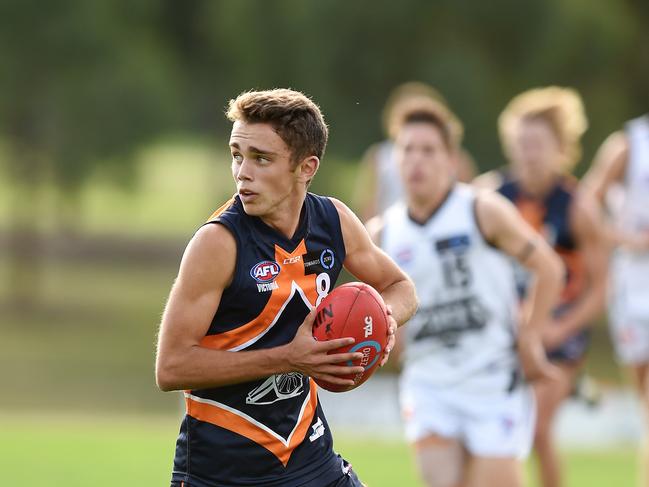 Lachlan Sholl joined Adelaide at pick 64 in the AFL national draft. Picture: David Smith