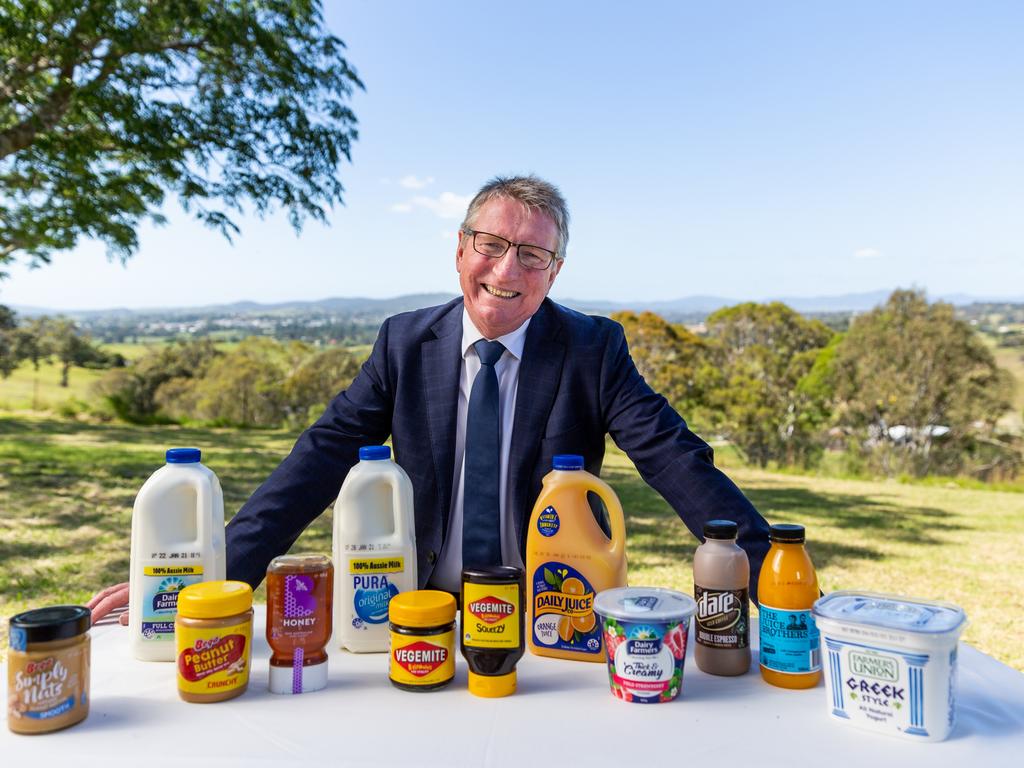 Bega Cheese executive chairman Barry Irvin said the $534 marked a new chapter for the company as it made a foray into fresh dairy and juice products. Picture: Supplied