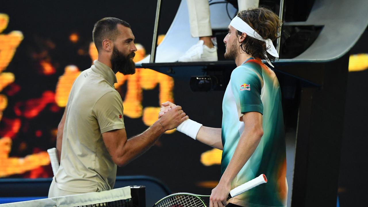 Australian Open 2022 Stefanos Tsitsipas beats Benoit Paire, forgets match point news.au — Australias leading news site