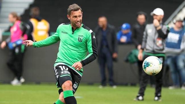 Scott McDonald has asked to leave Western United with Brisbane Roar expressing interest in his services. Picture: AAP