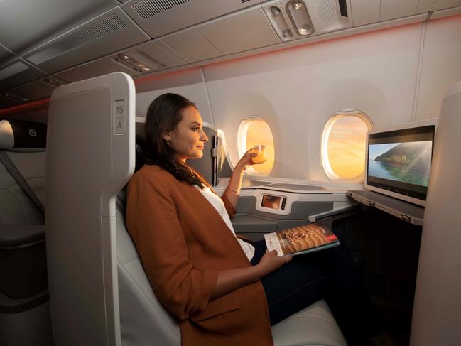 Fiji Airways business class on the Airbus A350-900