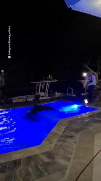 A massive 3 metre American crocodile found in pool