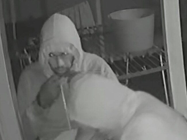 A still CCTV frame of the Casula home invasion. Picture: NSW Police