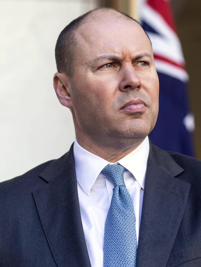 Treasurer Josh Frydenberg at Parliament House. Picture: Gary Ramage