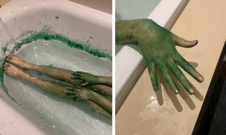 Kmart Bath Bomb Turns Daughter Into Green Alien Kidspot