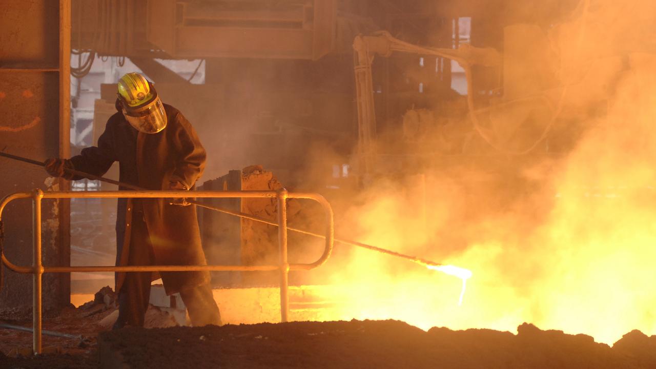 The blast furnace at the Whyalla steelworks recently came back online.