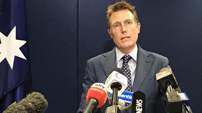 Former attorney-general Christian Porter is suing the ABC for defamation over an article stating a senior cabinet minister was the subject of a historical rape allegation. Picture: Sharon Smith/NCA NewsWire