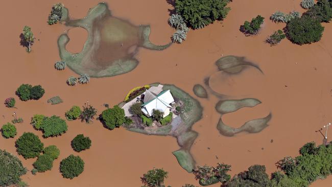 Aerial Pics - Lismore NSW and surrounds floods.Gold Coast floods.Picture: NIGEL HALLETT