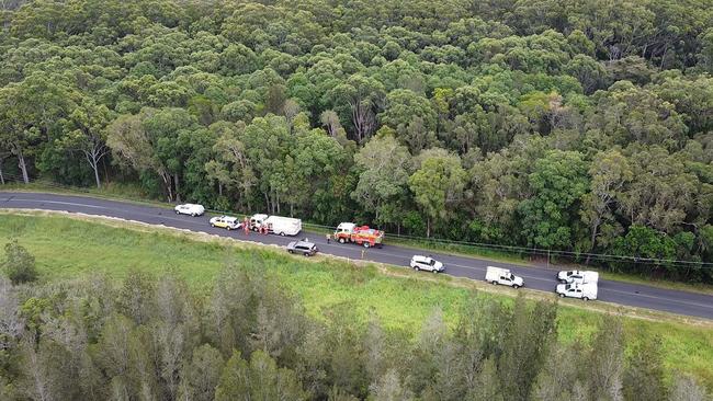 The crash site. Picture: TNV