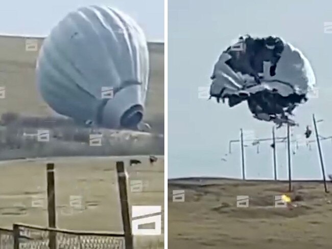 3 dead as hot air balloon bursts into flames