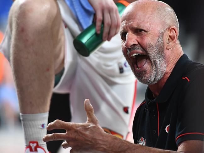 Brian Goorjian’s Illawarra Hawks are under pressure. Photo: Steve Bell/Getty Images.