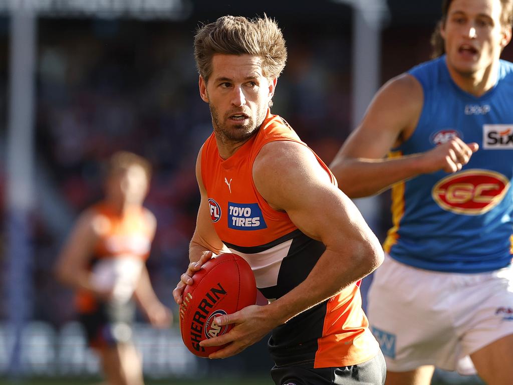 Giants Callan Ward in action for the GWS Giants. Picture: Phil Hillyard