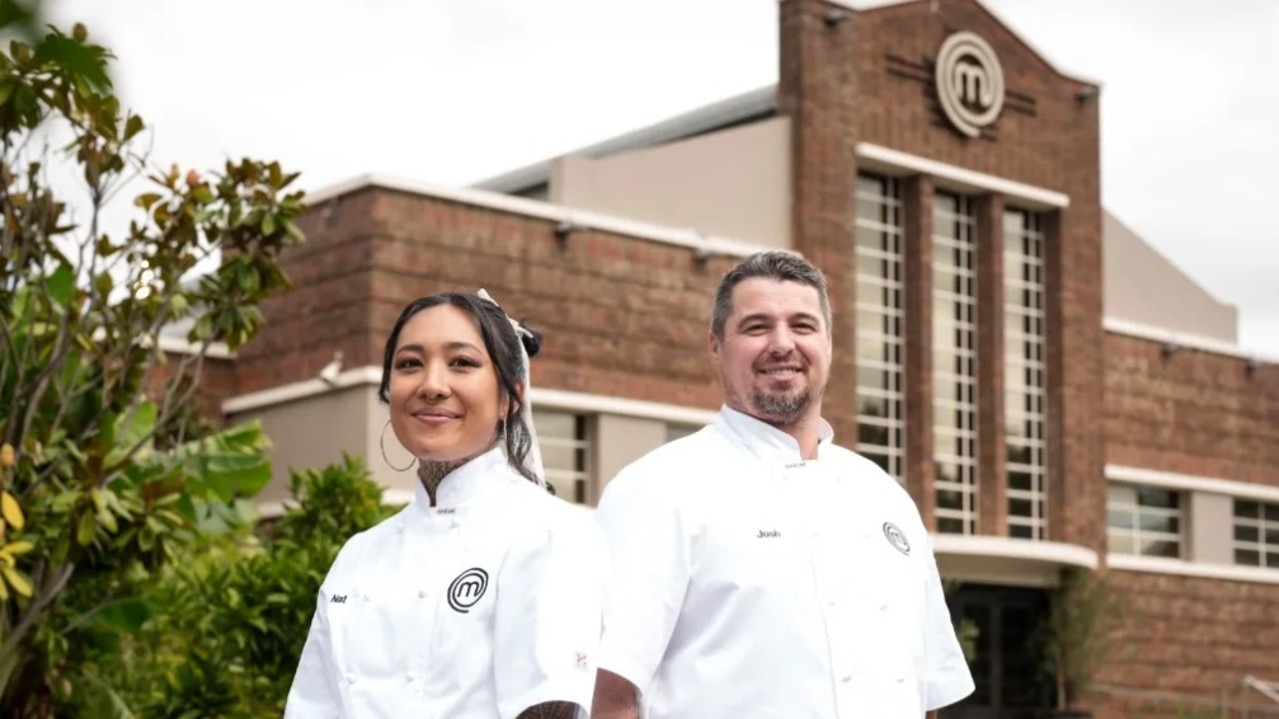 MasterChef finalists Josh and Nat battled it out on Tuesday night. Picture: Channel 10.