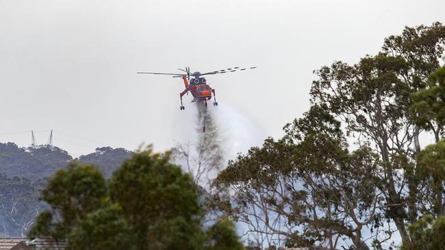 Waterbombers were called in. Picture: Sarah Matray