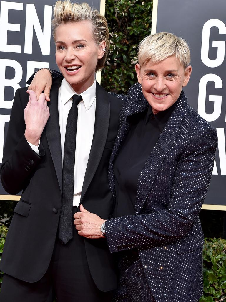 Portia de Rossi and Ellen DeGeneres. Picture: Axelle/Bauer-Griffin/FilmMagic