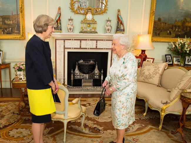 The Queen meets Theresa May in 2016. Picture: AFP