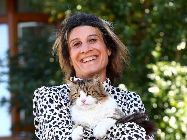 SMART Daily's vet columnist Dr Magdoline Awad with Rexa the cat. Picture: Toby Zerna